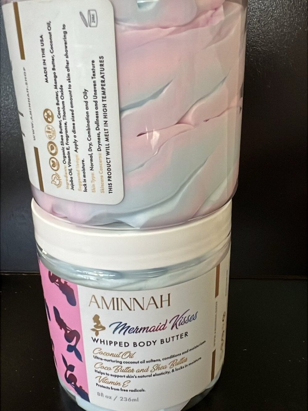 Aminnah Mermaid Kisses Whipped Body Care 8 oz New
